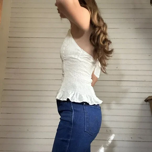 Princess Polly Follow Through Lace Trim Cami Top White - Picture 4 of 5